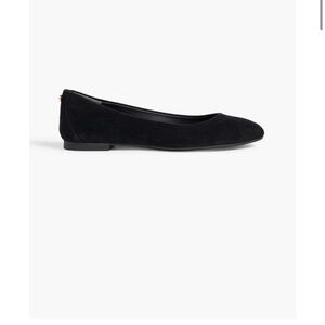 Elegant Black Suede Ballet Flats